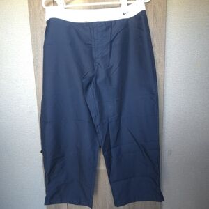 Nike Navy Blue Capri Windbreaker Pants Women's Size Small